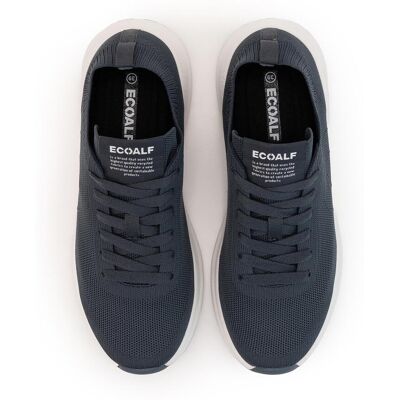 Ecoalf - Zapatillas deportivas de hombre de punto con logo. Azul 46 Ecoalf - Zapatillas deportivas de hombre de punto con logo. Azul 46