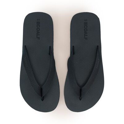 Ecoalf - Chanclas de hombre con sujeción en dedo. Negro 44 Ecoalf - Chanclas de hombre con sujeción en dedo. Negro 44