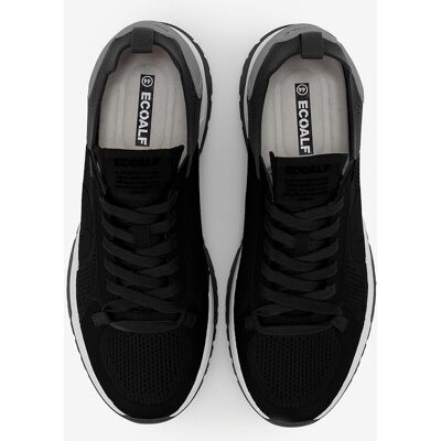 Ecoalf - Zapatillas deportivas de hombre con refuerzo en talón y logo. Negro 41 Ecoalf - Zapatillas deportivas de hombre con refuerzo en talón y logo. Negro 41