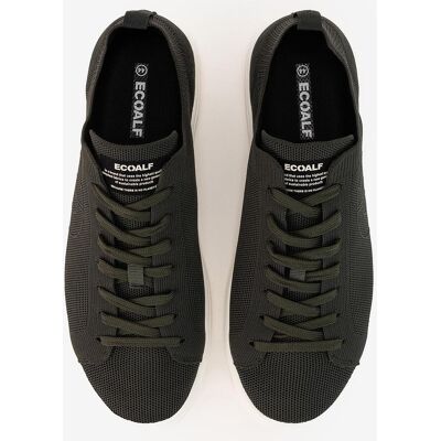 Ecoalf - Zapatillas deportivas de hombre de punto y collarín ajustado. Kaki 40 Ecoalf - Zapatillas deportivas de hombre de punto y collarín ajustado. Kaki 40
