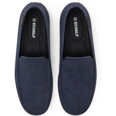 Ecoalf - Mocasínes driver de hombre ligeros sin componentes metálicos. Azul marino 42 Ecoalf - Mocasínes driver de hombre ligeros sin componentes metálicos. Azul marino 42