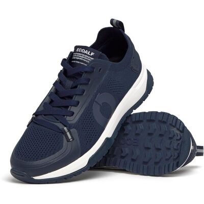 Ecoalf - Zapatillas deportivas de hombre con logo lateral. Azul marino 42 Ecoalf - Zapatillas deportivas de hombre con logo lateral. Azul marino 42