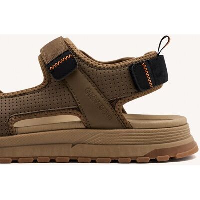 Gioseppo - Sandalias de hombre tipo californianas con cierres ajustables. Beige 43 Gioseppo - Sandalias de hombre tipo californianas con cierres ajustables. Beige 43