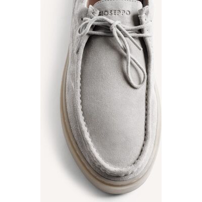 Gioseppo - Bluchers de hombre de piel estilo wallabee con cordones. Gris 41 Gioseppo - Bluchers de hombre de piel estilo wallabee con cordones. Gris 41