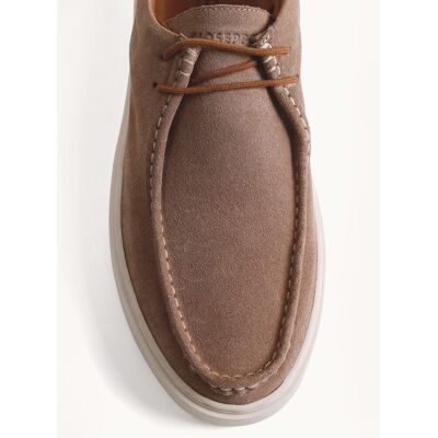 Gioseppo - Bluchers de hombre estilo wallabees de piel en acabado serraje. Arena 44 Gioseppo - Bluchers de hombre estilo wallabees de piel en acabado serraje. Arena 44