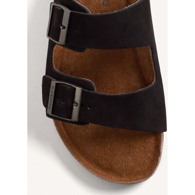 Gioseppo - Sandalias de hombre de piel estilo bio con hebillas. Negro 42 Gioseppo - Sandalias de hombre de piel estilo bio con hebillas. Negro 42