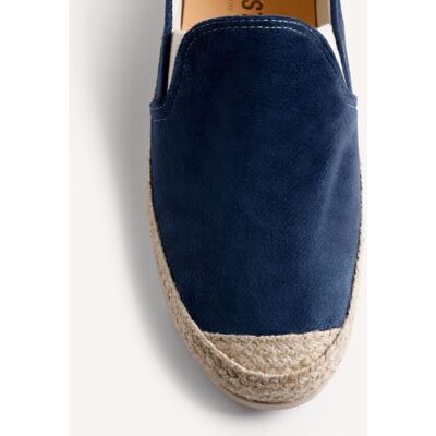 Gioseppo - Yute de hombre de piel de terciopelo con corte tipo slip-on con elásticos.. Azul 45 Gioseppo - Yute de hombre de piel de terciopelo con corte tipo slip-on con elásticos.. Azul 45