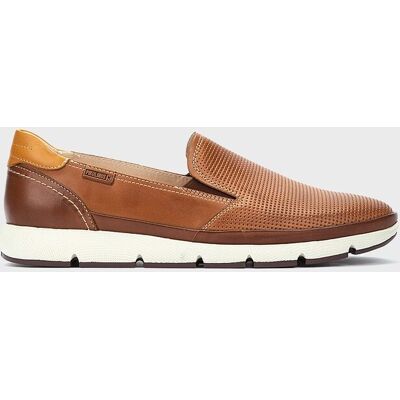 Pikolinos - Zapato cómodo de hombre de piel con plantilla memory foam y suela extraligera. Marrón 44 Pikolinos - Zapato cómodo de hombre de piel con plantilla memory foam y suela extraligera. Marrón 44