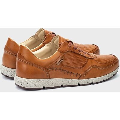 Pikolinos - Zapato cómodo de hombre de piel con plantilla memory foam y suela extraligera. Marrón 45 Pikolinos - Zapato cómodo de hombre de piel con plantilla memory foam y suela extraligera. Marrón 45