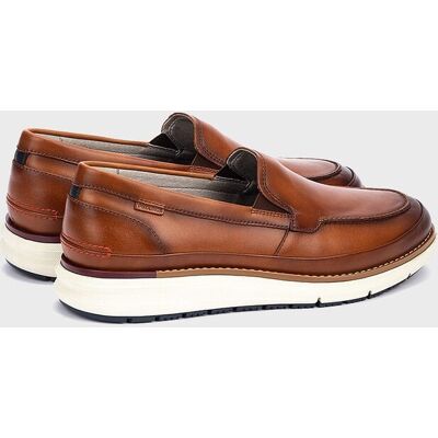 Pikolinos - Mocasines de hombre de piel con suela extraligera. Marrón 42 Pikolinos - Mocasines de hombre de piel con suela extraligera. Marrón 42