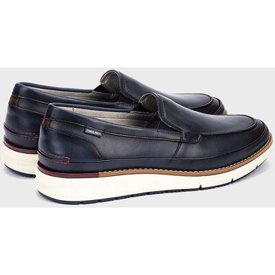Pikolinos - Mocasines de hombre de piel con suela extraligera. Azul 42 Pikolinos - Mocasines de hombre de piel con suela extraligera. Azul 42