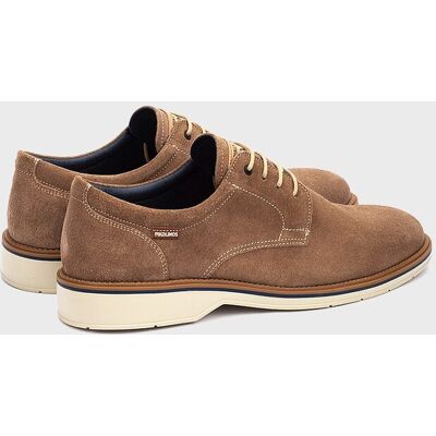 Pikolinos - Zapatos de cordones de hombre de piel con plantilla extraíble. Beige 42 Pikolinos - Zapatos de cordones de hombre de piel con plantilla extraíble. Beige 42