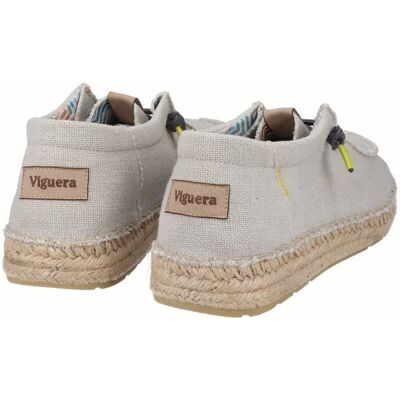 Viguera - Alpargatas de hombre estilo náutico con piso Yuteflex. Gris 45 Viguera - Alpargatas de hombre estilo náutico con piso Yuteflex. Gris 45