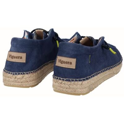 Viguera - Alpargatas de hombre estilo náutico con piso Yuteflex. Azul marino 41 Viguera - Alpargatas de hombre estilo náutico con piso Yuteflex. Azul marino 41