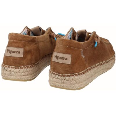 Viguera - Alpargatas de hombre estilo náutico con piso Yuteflex. Cuero 43 Viguera - Alpargatas de hombre estilo náutico con piso Yuteflex. Cuero 43