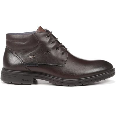 Fluchos - Botines de hombre de piel impermeable en color marrón oscuro. Marrón oscuro 41 Fluchos - Botines de hombre de piel impermeable en color marrón oscuro. Marrón oscuro 41