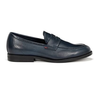 Fluchos - Mocasines de hombre fabricados en piel. Azul marino 39 Fluchos - Mocasines de hombre fabricados en piel. Azul marino 39