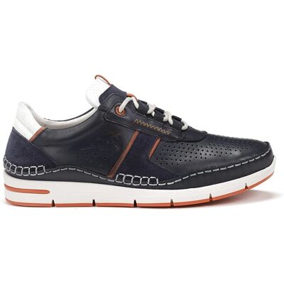 Fluchos - Zapatos de cordones de hombre fabricados en piel. Azul marino 39 Fluchos - Zapatos de cordones de hombre fabricados en piel. Azul marino 39