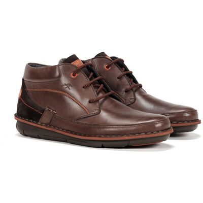 Fluchos - Botines de hombre en color marrón oscuro y fabricados en piel engrasada. Marrón 39 Fluchos - Botines de hombre en color marrón oscuro y fabricados en piel engrasada. Marrón 39