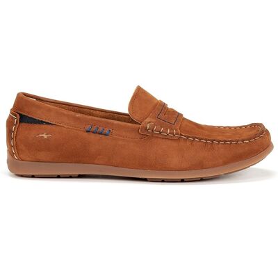 Fluchos - Mocasines de hombre fabricados en piel. Marrón 43 Fluchos - Mocasines de hombre fabricados en piel. Marrón 43