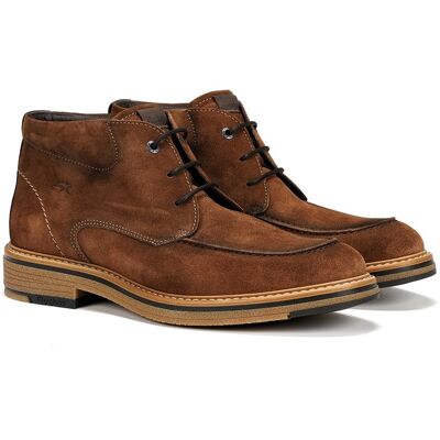 Fluchos - Botines de hombre en color marrón claro y fabricados en serraje. Marrón 40 Fluchos - Botines de hombre en color marrón claro y fabricados en serraje. Marrón 40