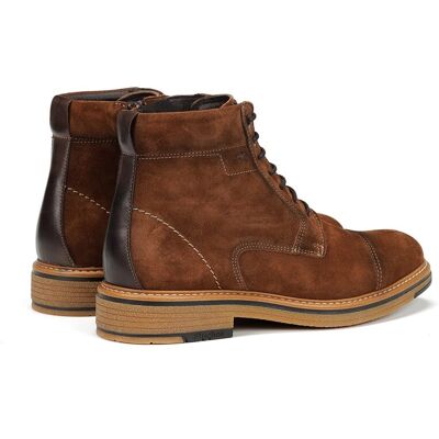 Fluchos - Botas de hombre fabricados en serraje. Marrón 39 Fluchos - Botas de hombre fabricados en serraje. Marrón 39