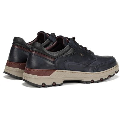 Fluchos - Zapatos de cordones de hombre fabricados en engrasado. Azul marino 39 Fluchos - Zapatos de cordones de hombre fabricados en engrasado. Azul marino 39