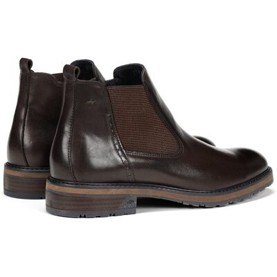 Fluchos - Botines de hombre fabricados en piel. Marrón 39 Fluchos - Botines de hombre fabricados en piel. Marrón 39