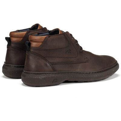 Fluchos - Botines de hombre fabricados en engrasado. Marrón chocolate 39 Fluchos - Botines de hombre fabricados en engrasado. Marrón chocolate 39