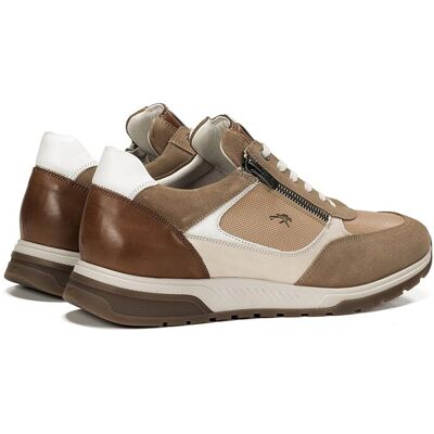Fluchos - Zapatillas deportivas de hombre fabricados en serraje. Marrón 41 Fluchos - Zapatillas deportivas de hombre fabricados en serraje. Marrón 41