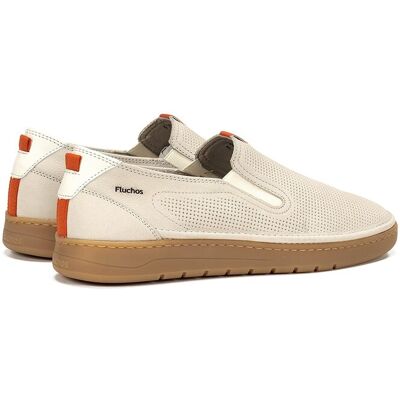Fluchos - Mocasines de hombre fabricados en nobuck. Marrón claro 39 Fluchos - Mocasines de hombre fabricados en nobuck. Marrón claro 39