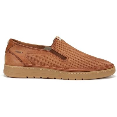 Fluchos - Mocasines de hombre fabricados en nobuck. Marrón oscuro 46 Fluchos - Mocasines de hombre fabricados en nobuck. Marrón oscuro 46