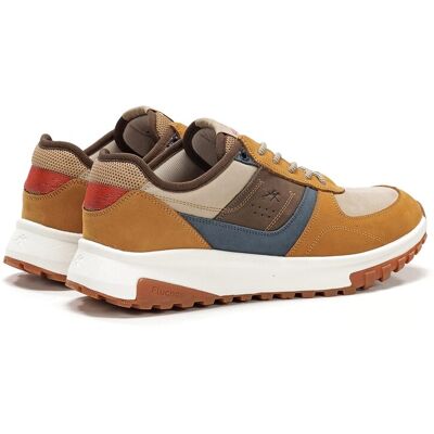 Fluchos - Zapatos de cordones de hombre fabricados en nobuck. Amarillo 46 Fluchos - Zapatos de cordones de hombre fabricados en nobuck. Amarillo 46