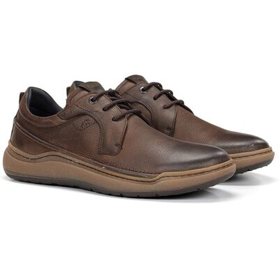 Fluchos - Zapatos de cordones de hombre fabricados en piel. Marrón claro 39 Fluchos - Zapatos de cordones de hombre fabricados en piel. Marrón claro 39