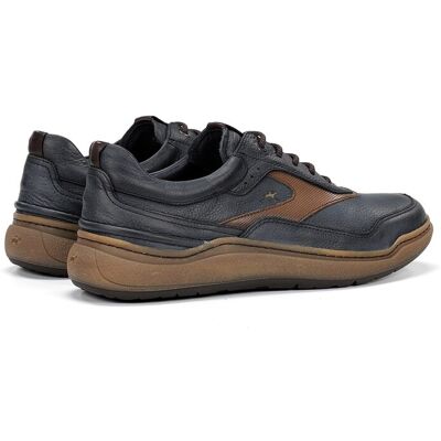 Fluchos - Zapatos de cordones de hombre fabricados en piel. Negro 44 Fluchos - Zapatos de cordones de hombre fabricados en piel. Negro 44