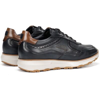 Fluchos - Zapatos de cordones de hombre fabricados en piel. Azul oscuro 42 Fluchos - Zapatos de cordones de hombre fabricados en piel. Azul oscuro 42