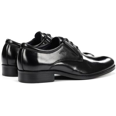 Fluchos - Zapatos de cordones de hombre fabricados en piel. Negro 44 Fluchos - Zapatos de cordones de hombre fabricados en piel. Negro 44