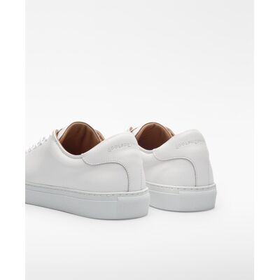 Adolfo Dominguez - Zapatillas deportivas de hombre básicas de piel. Blanco 42 Adolfo Dominguez - Zapatillas deportivas de hombre básicas de piel. Blanco 42