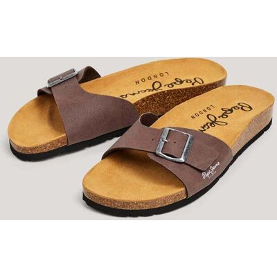 Pepe Jeans - Sandalias de hombre con hebilla. Marrón 40 Pepe Jeans - Sandalias de hombre con hebilla. Marrón 40