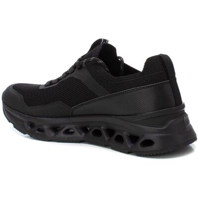 XTI - Zapatillas deportivas de hombre con cordones y suela de goma. Negro 42 XTI - Zapatillas deportivas de hombre con cordones y suela de goma. Negro 42