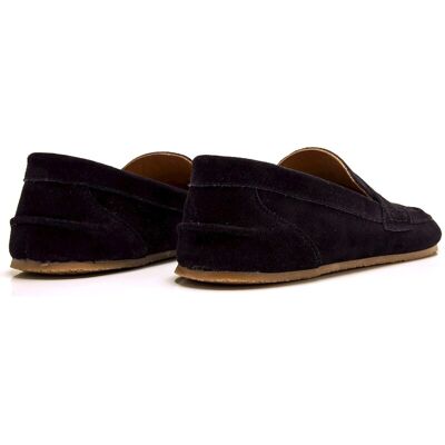 mustang - Mocasines de hombre en piel de serraje con piso respetuoso. Negro 44 mustang - Mocasines de hombre en piel de serraje con piso respetuoso. Negro 44