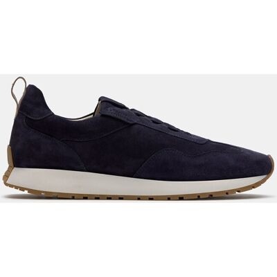 Lottusse - Zapatillas retro Denver de piel de vacuno de hombre. Azul marino 42 Lottusse - Zapatillas retro Denver de piel de vacuno de hombre. Azul marino 42