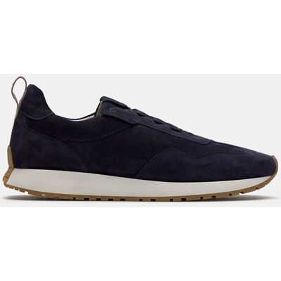 Lottusse - Zapatillas retro Denver de piel de vacuno de hombre. Azul marino 45 Lottusse - Zapatillas retro Denver de piel de vacuno de hombre. Azul marino 45