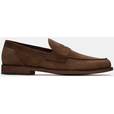 Lottusse - Mocasines de hombre ante banda. Marrón 39 Lottusse - Mocasines de hombre ante banda. Marrón 39