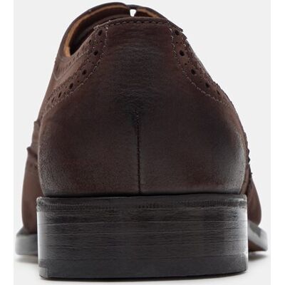 Lottusse - Zapato oxford de hombre de piel nubuck. Moka 45 Lottusse - Zapato oxford de hombre de piel nubuck. Moka 45