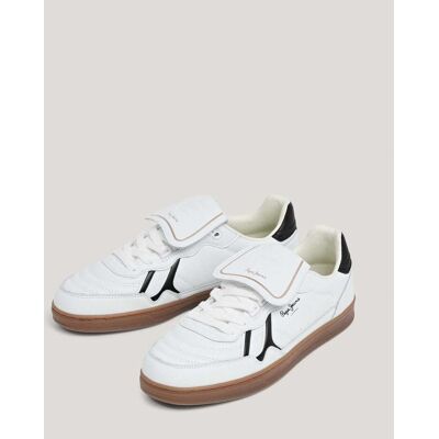 Pepe Jeans - Ball - zapatillas piel suela cupsole. Blanco 46 Pepe Jeans - Ball - zapatillas piel suela cupsole. Blanco 46