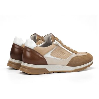 Fluchos - Zapatos de cordones de hombre fabricados en serraje. Marrón 42 Fluchos - Zapatos de cordones de hombre fabricados en serraje. Marrón 42
