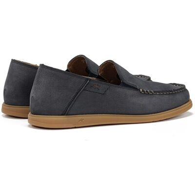 Fluchos - Mocasines de hombre fabricados en nobuck. Azul 39 Fluchos - Mocasines de hombre fabricados en nobuck. Azul 39