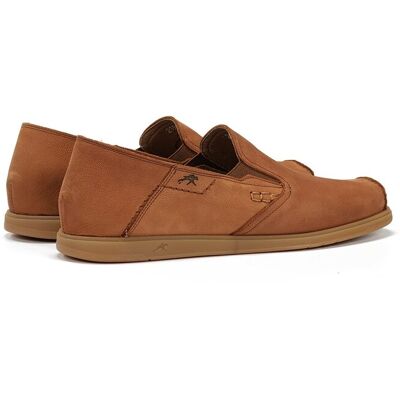 Fluchos - Mocasines de hombre fabricados en nobuck. Marrón 39 Fluchos - Mocasines de hombre fabricados en nobuck. Marrón 39