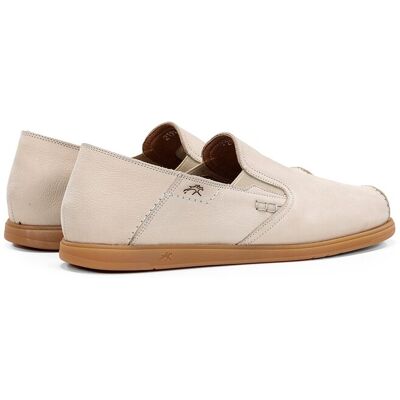 Fluchos - Mocasines de hombre fabricados en nobuck. Blanco 45 Fluchos - Mocasines de hombre fabricados en nobuck. Blanco 45